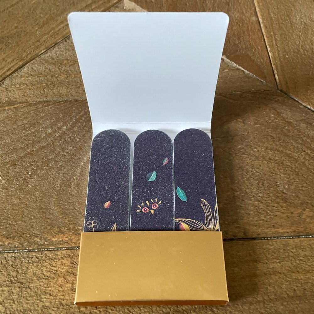 Yves Rocher Limited Ed. GOURMET BLACKBERRY Set of 3 Nail Files - NIB